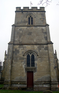Totternhoe church from the west December 2008